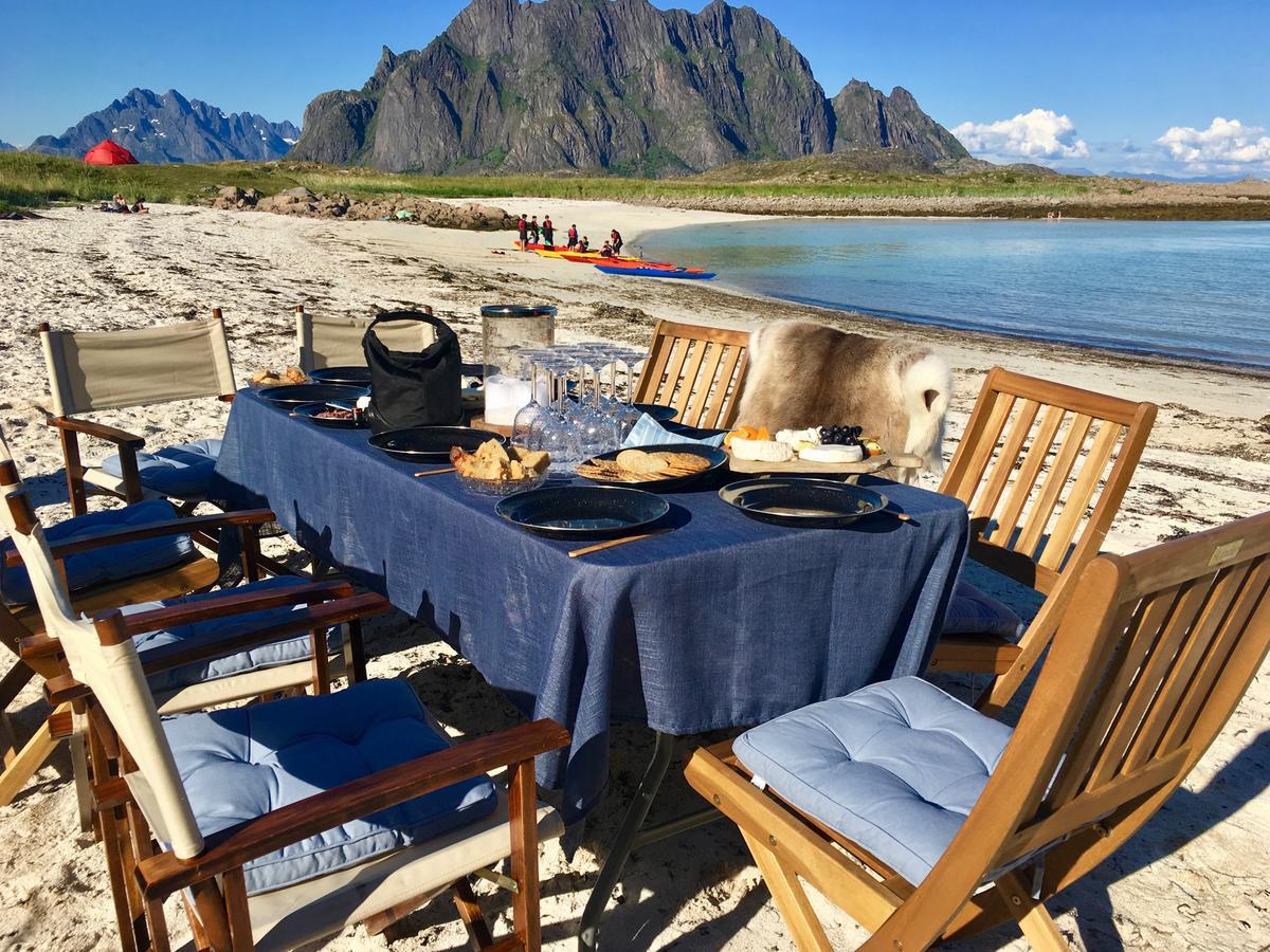 Lofoten Beach Glamping Skrova Extérieur photo