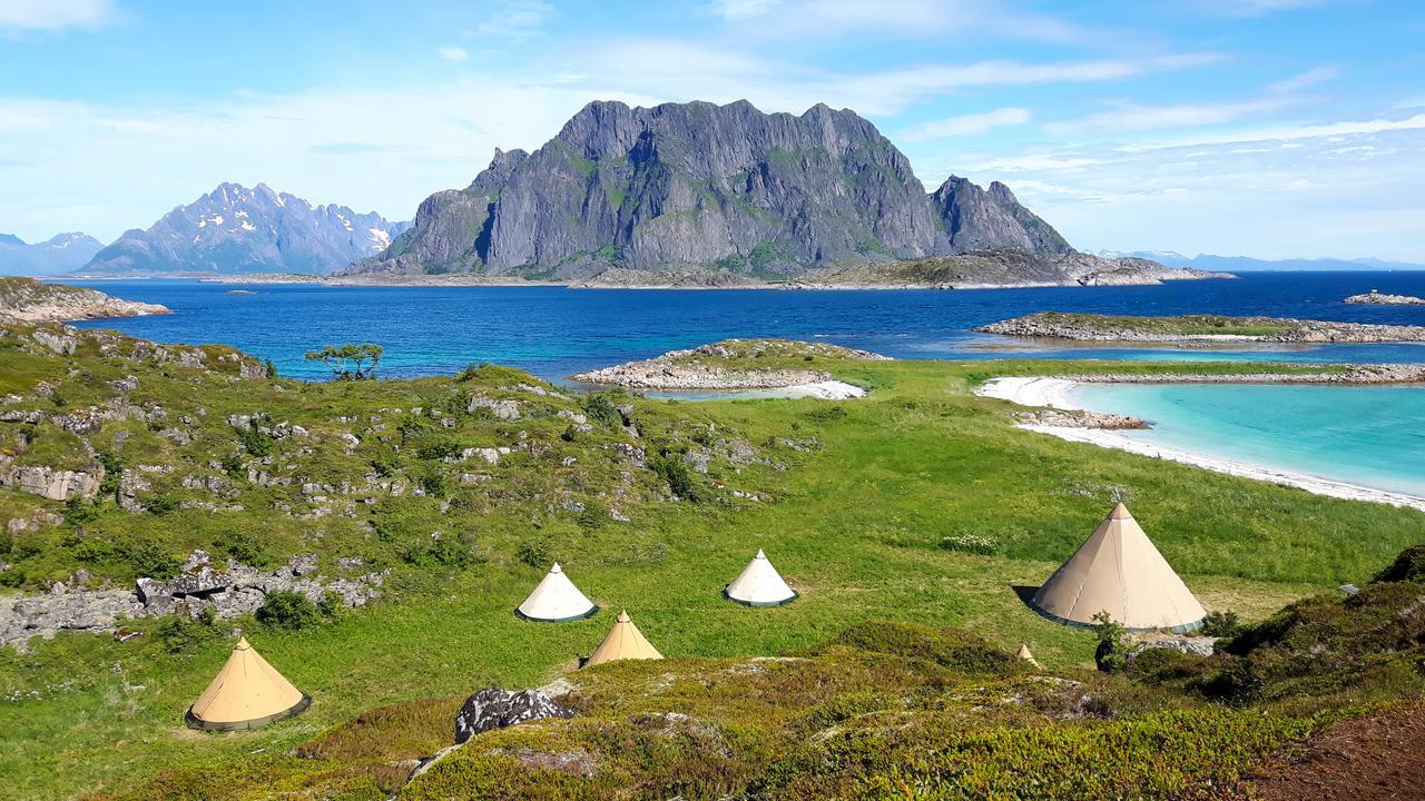 Lofoten Beach Glamping Skrova Extérieur photo